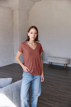 Load image into Gallery viewer, It Is Well L.A. Everyday V-Neck T-Shirt - Black
