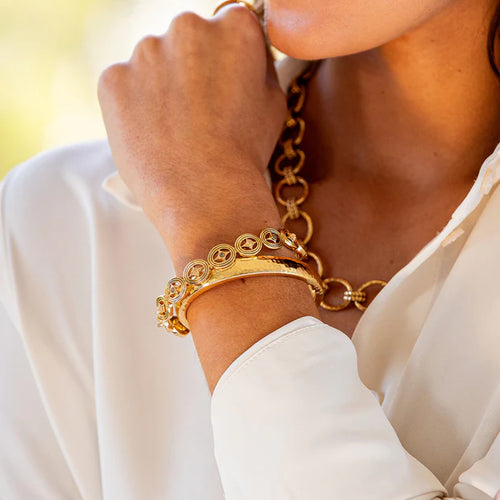 Capucine De Wulf Monique Hinged Bangle - Cubic Zirconia