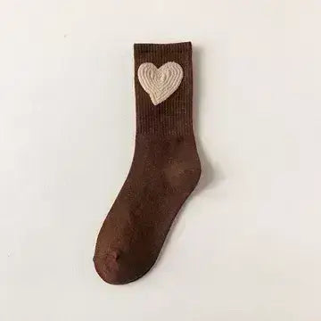 Yaya's Luxe Wholesale - Women's Socks with Hearts: Yellow