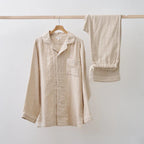 Uchino Marshmallow Gauze Pajama Unisex - Beige