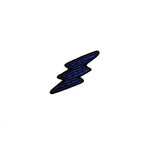 Macon & Lesquoy - Hand embroidered brooch - Small Blue Lightning