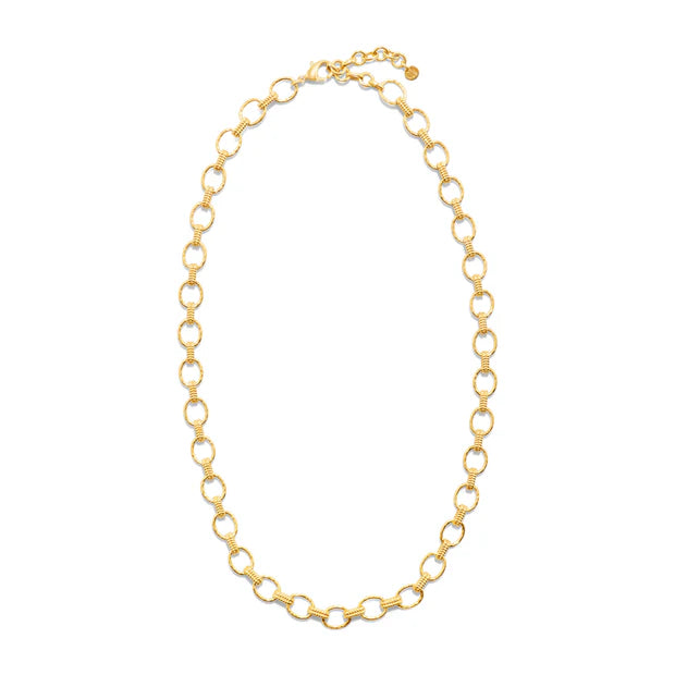 Capucine De Wulf Cleopatra Small Link Necklace 16" + 2" - Gold