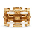 Capucine De Wulf Pathway Grande Link Bracelet - Teak/Gold/MOP