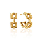 Capucine De Wulf Pathway Hoop Earrings-Gold
