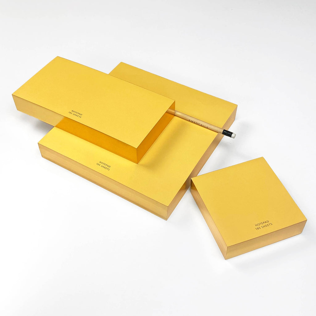 Wms&Co. ColorPads: Yellow with Gilded edge, Large Square