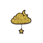 Macon & Lesquoy - Brooch - Golden Cloud and Star
