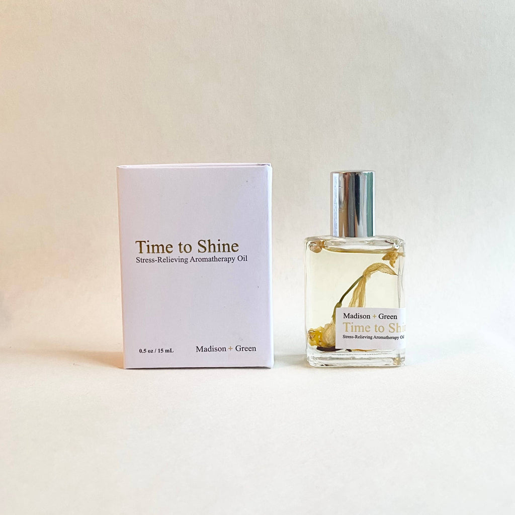 Madison + Green - "Time to Shine" - Aromatherapy Body Oil: Mini Traveler *