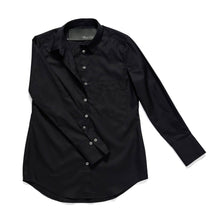 Load image into Gallery viewer, Claridge + King - The Mod in Pitch-Black Poplin: Black / XS
