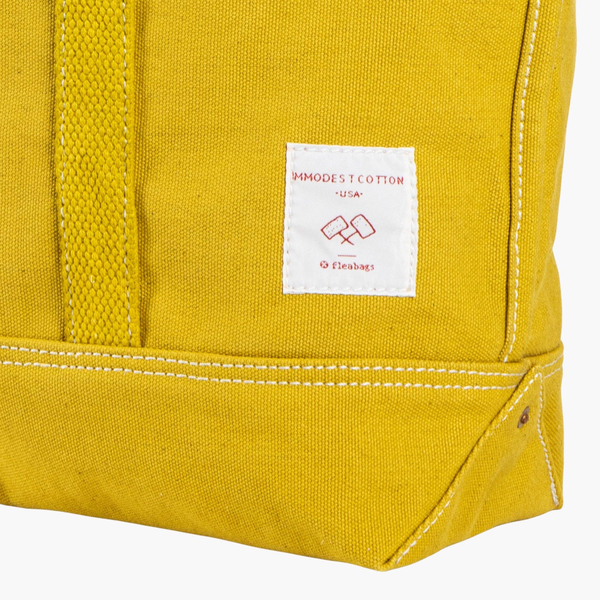 IMMODEST COTTON - Small East West Tote | Chartreuse