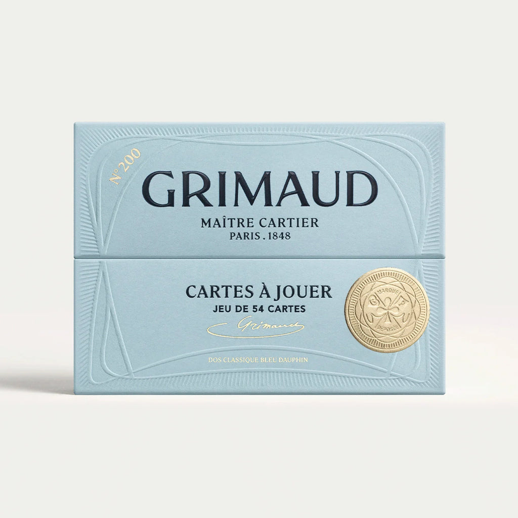 GRIMAUD N°200 Cartes à Jouer - Dolphin Blue