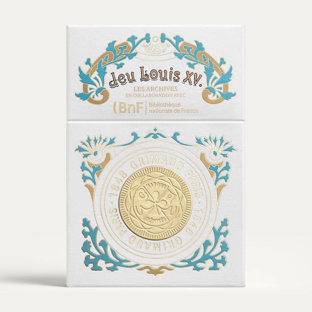 GRIMAUD N°1503 Louis XV Playing Cards: The Archives in Collaboration with the BNF - Dolphin Blue