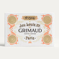 GRIMAUD N°1504 Louis XV Playing Cards: The Archives in Collaboration with the BNF - Coral Red