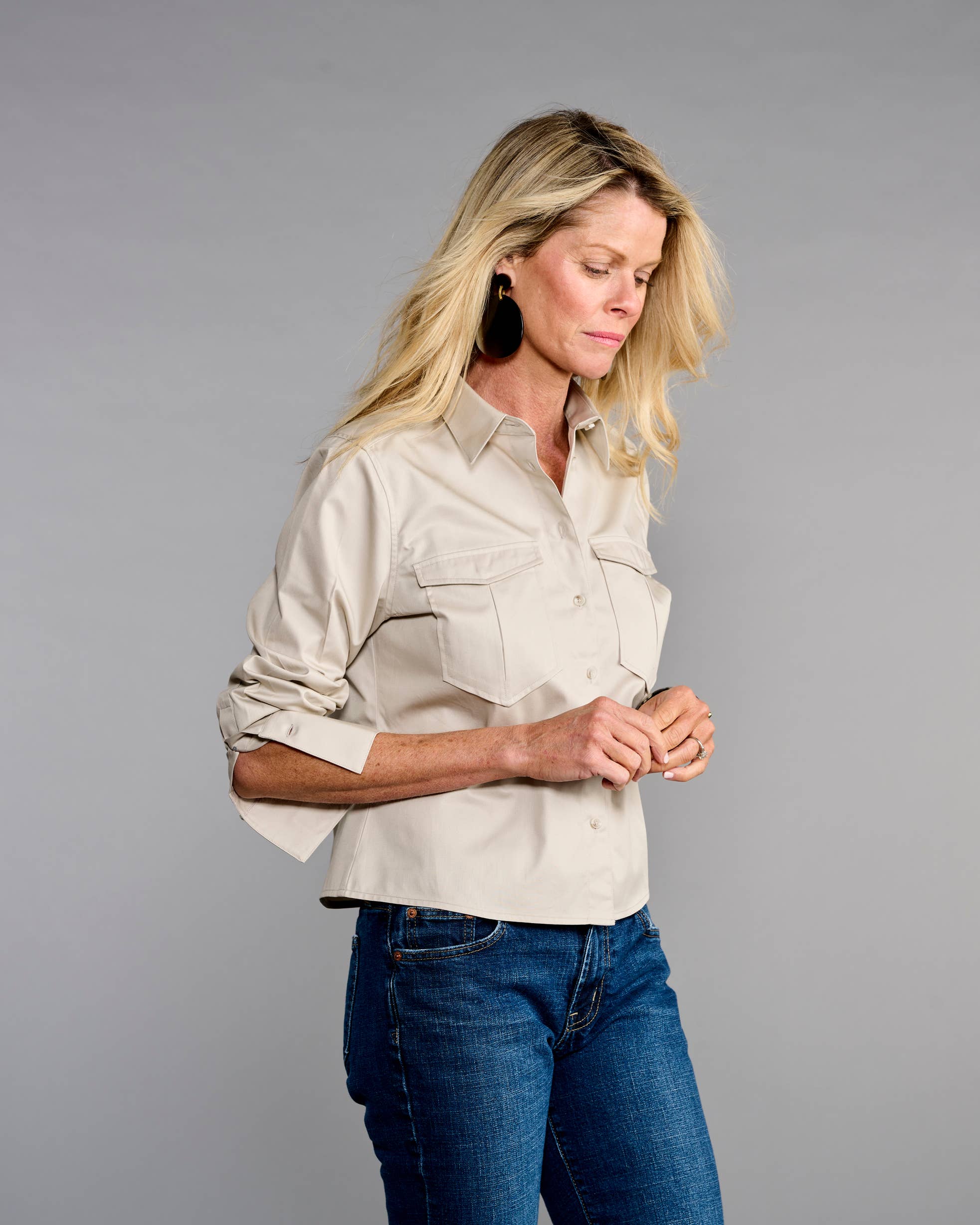 Claridge + King - The Safari in Stone Twill: XL