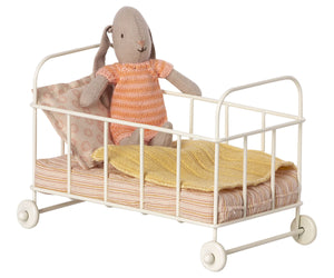 Maileg Cot Bed, Micro Rose