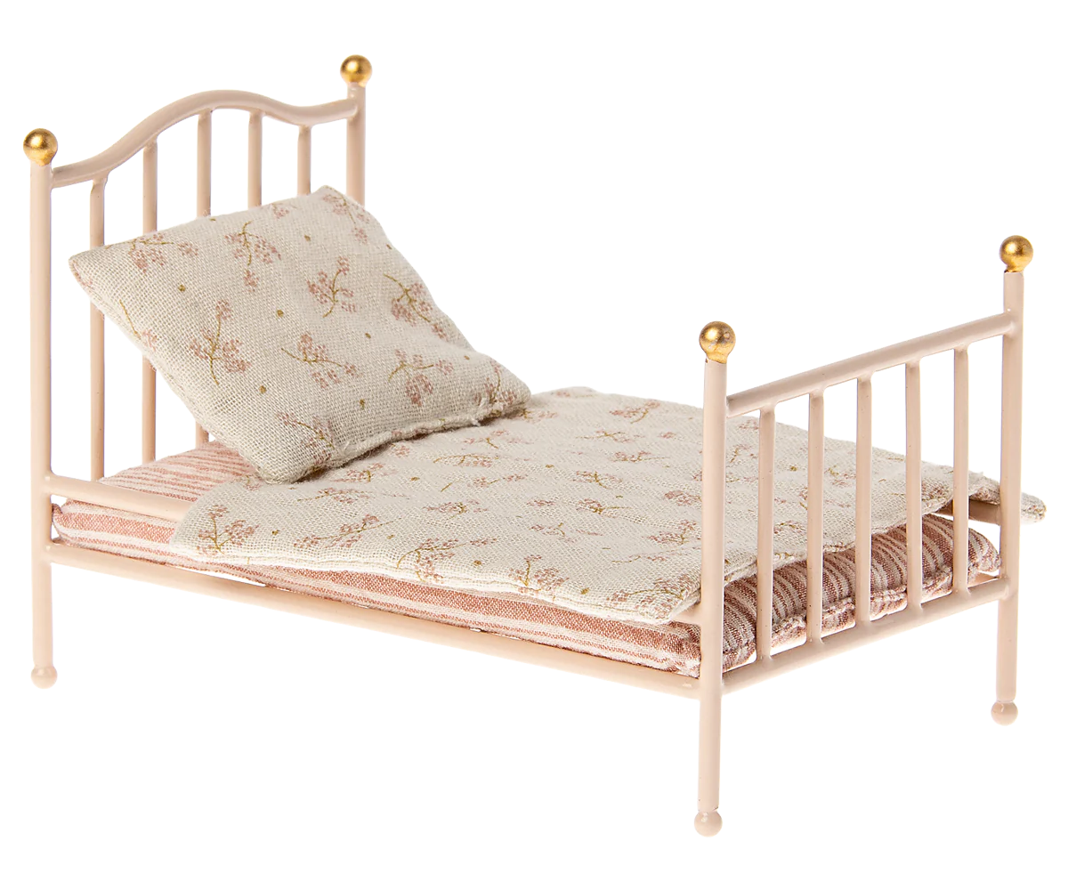 Maileg - Vintage Bed, Mouse - Rose