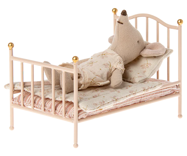 Maileg - Vintage Bed, Mouse - Rose