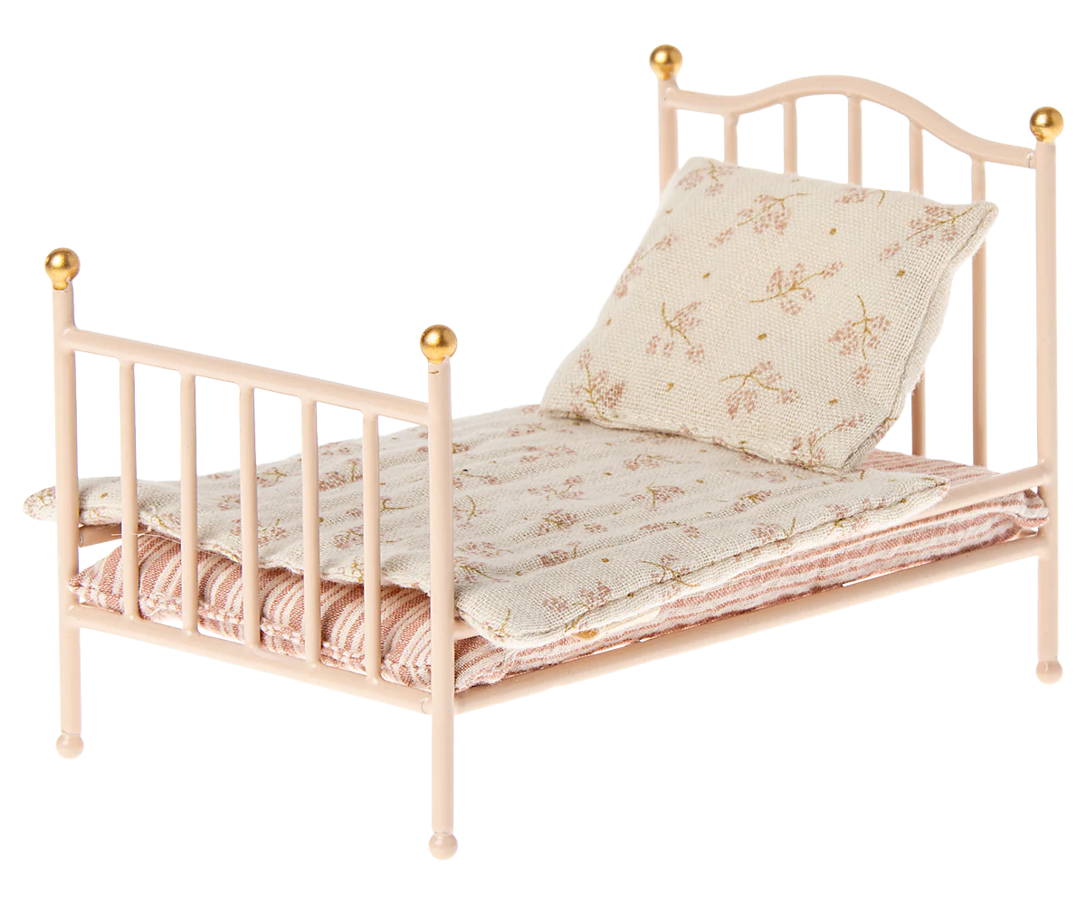Maileg - Vintage Bed, Mouse - Rose