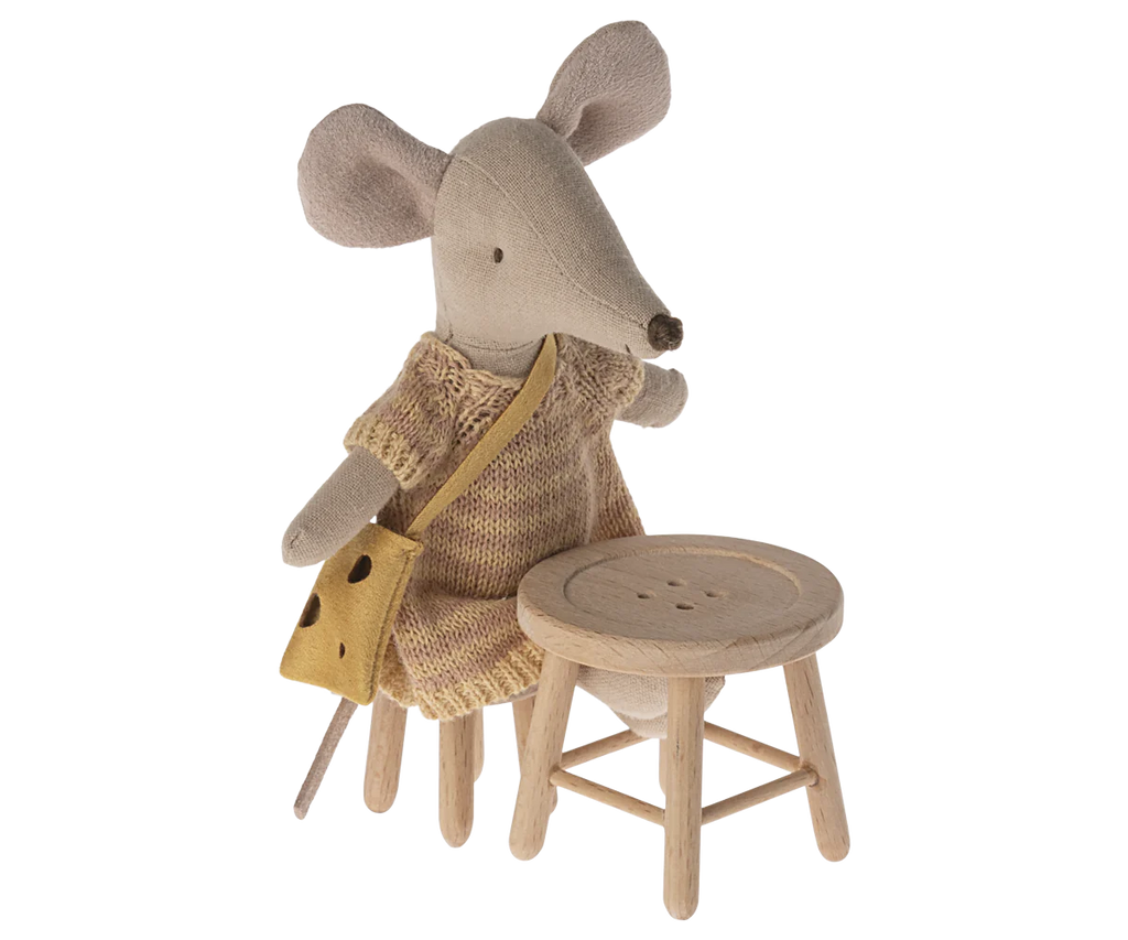 Maileg - Table & Stool Set, Mouse
