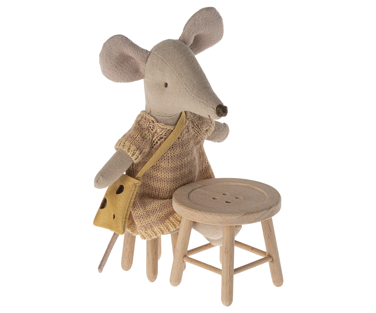 Maileg - Table & Stool Set, Mouse