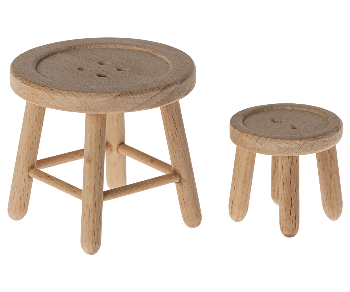 Maileg - Table & Stool Set, Mouse