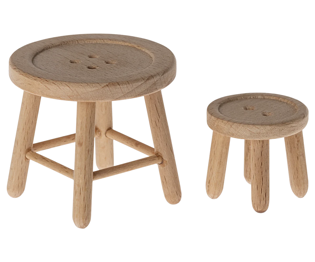 Maileg - Table & Stool Set, Mouse