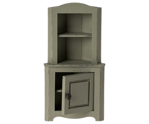 Maileg Corner Cabinet, Mouse - Light Green