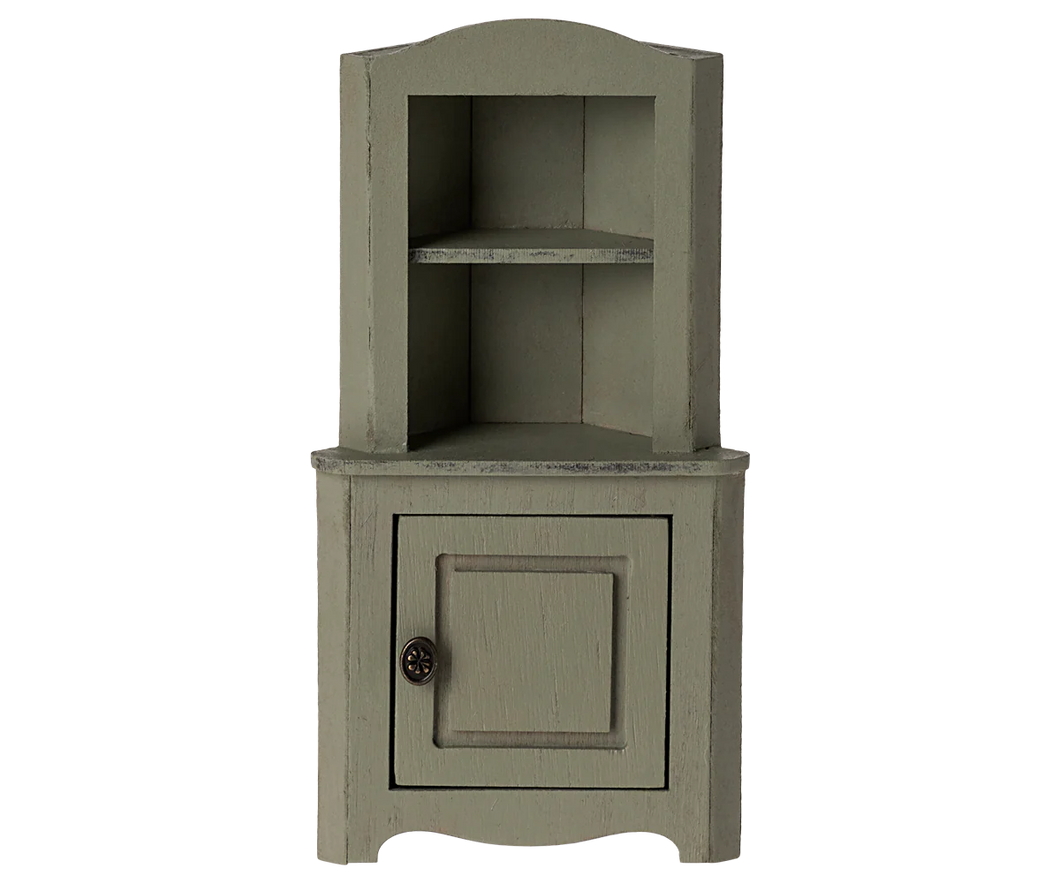 Maileg Corner Cabinet, Mouse - Light Green