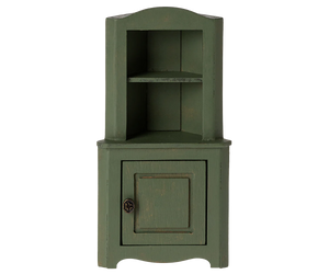 Maileg Corner Cabinet, Mouse - Dark Green