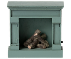 Maileg Fireplace - Mouse - Blue