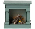 Maileg Fireplace - Mouse - Blue
