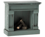 Maileg Fireplace - Mouse - Blue