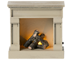 Maileg Fireplace - Mouse - Off White