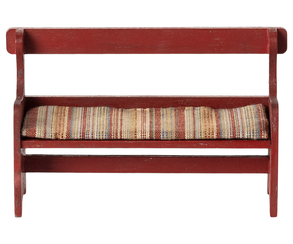 Maileg Bench, Mouse -Red
