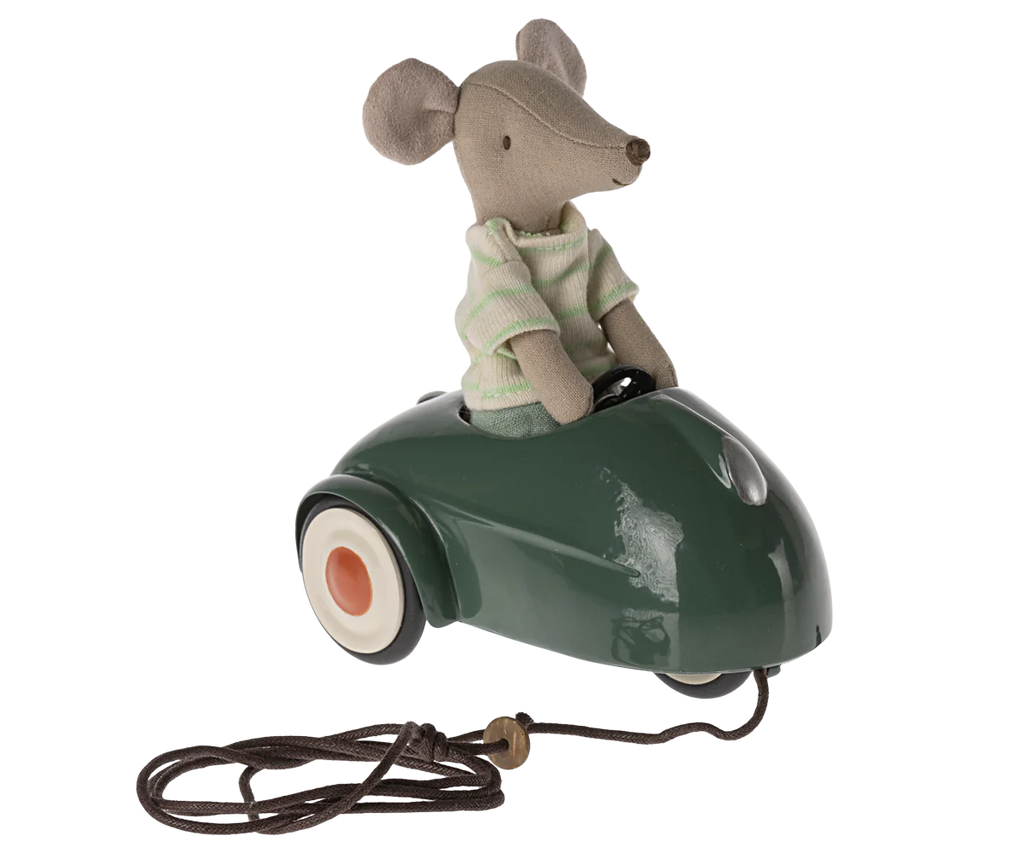 Maileg Car Mouse - Dark Green