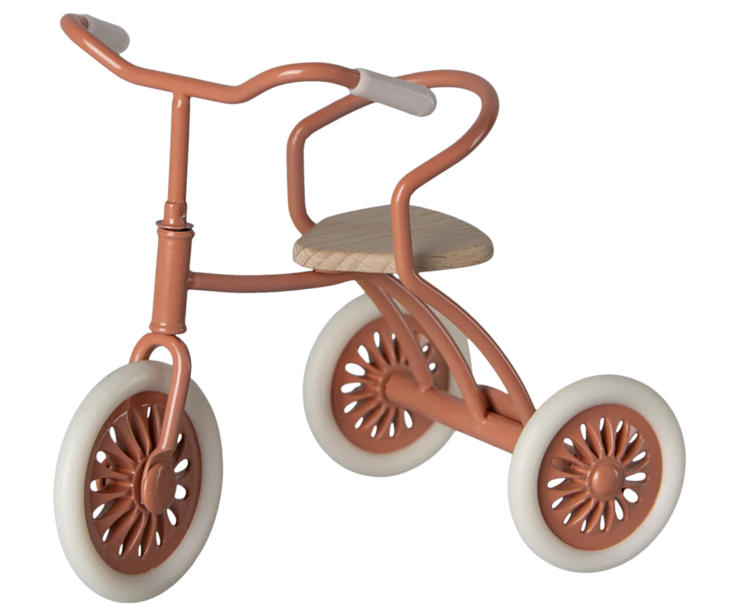 Maileg Abri a Tricycle Mouse - Coral