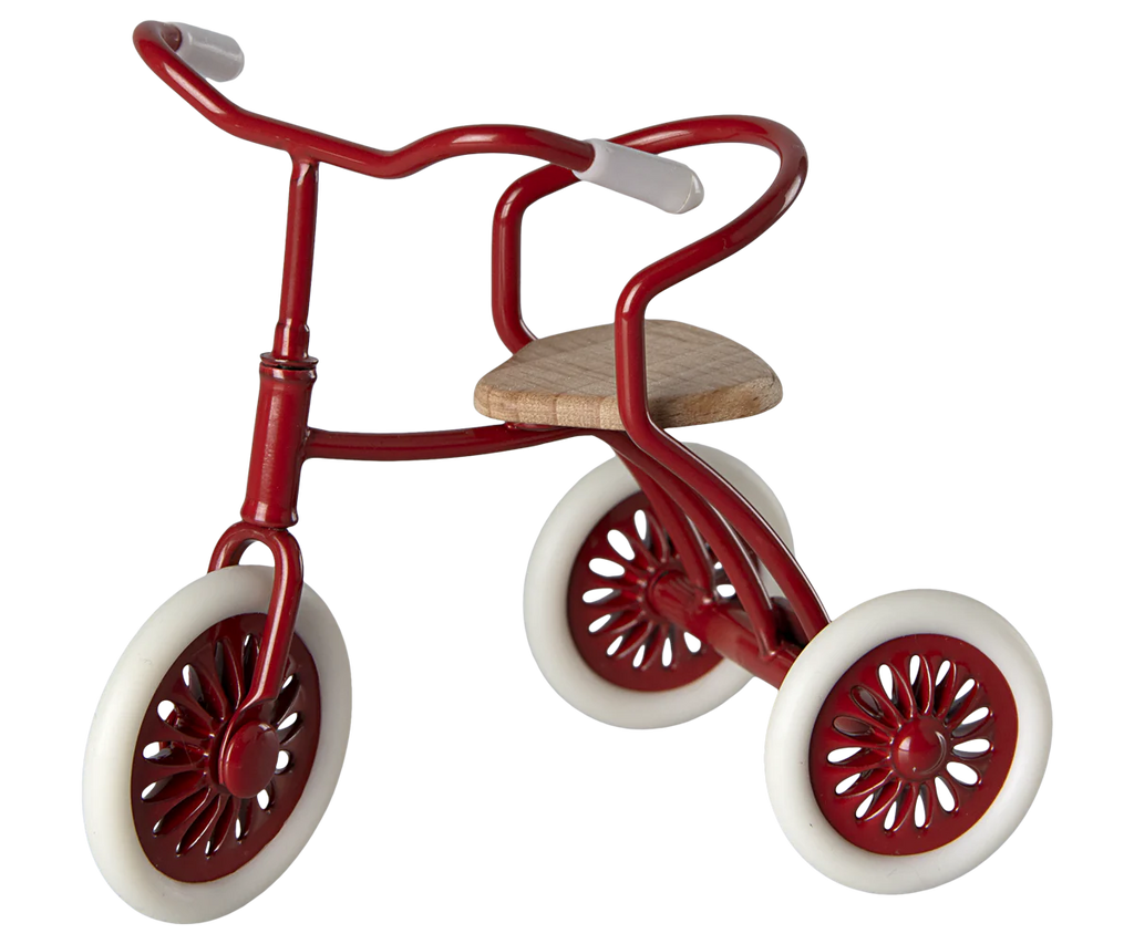 Maileg Abri a Tricycle Mouse - Red