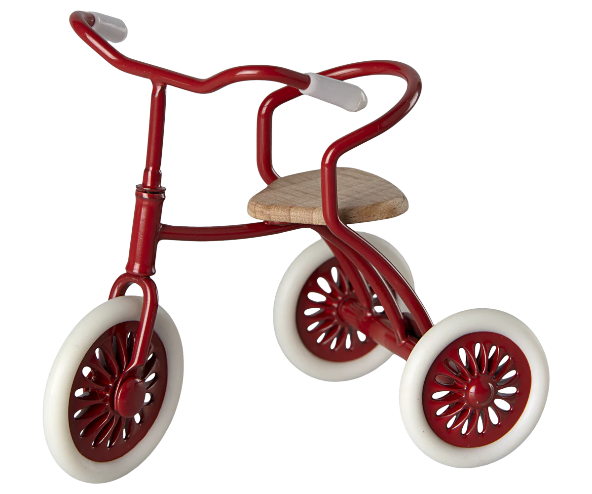 Maileg Abri a Tricycle Mouse - Red