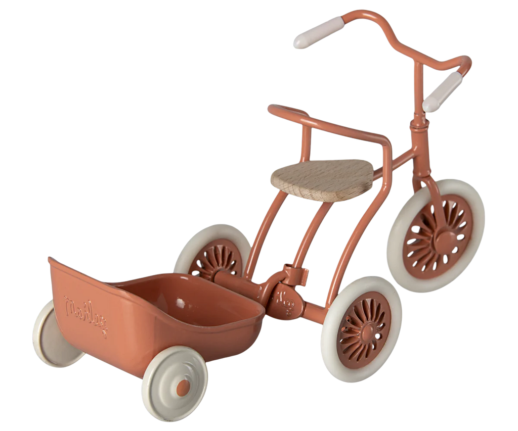 Maileg Tricycle Hanger Mouse - Coral