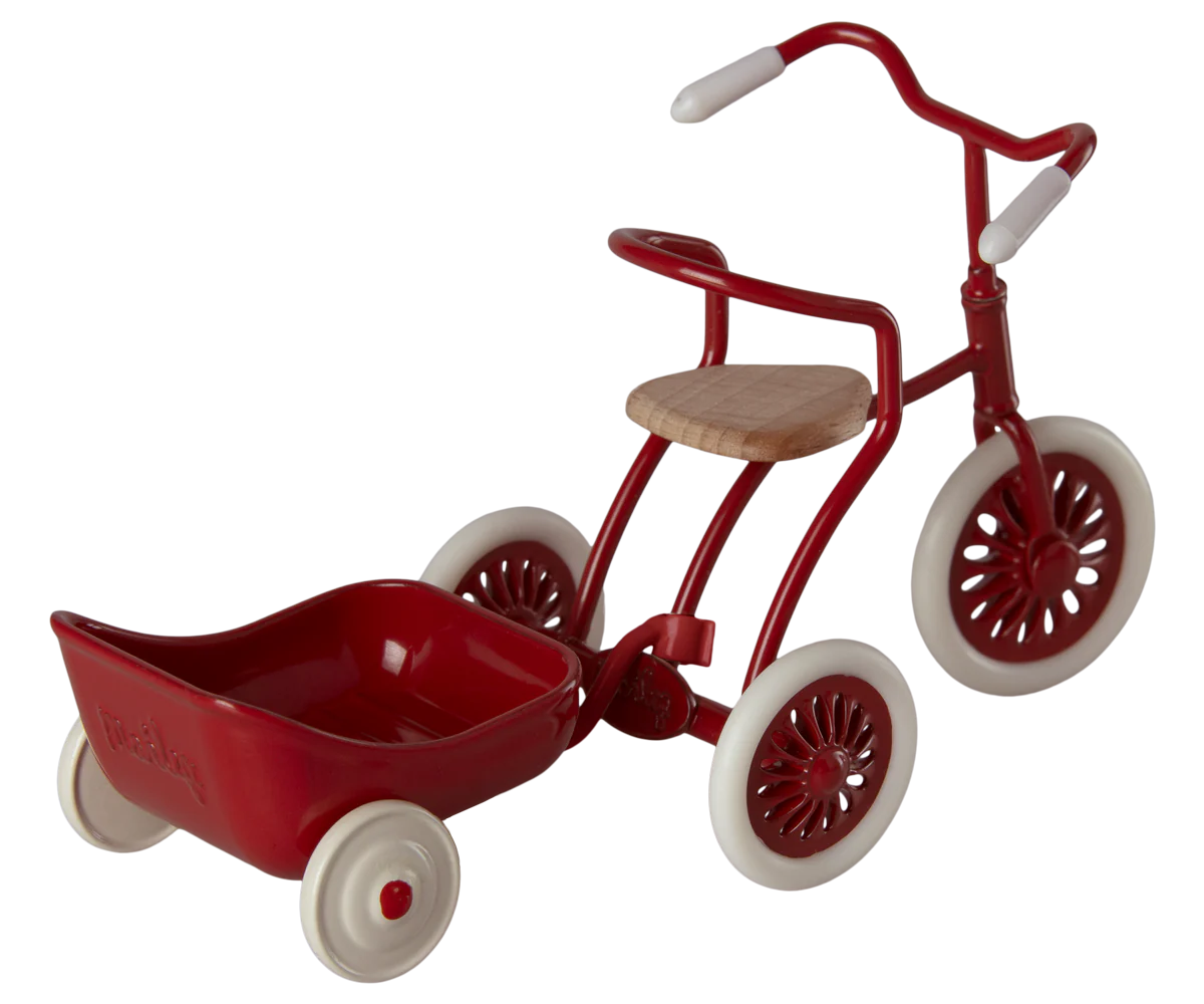 Maileg Tricycle Hanger Mouse - Red