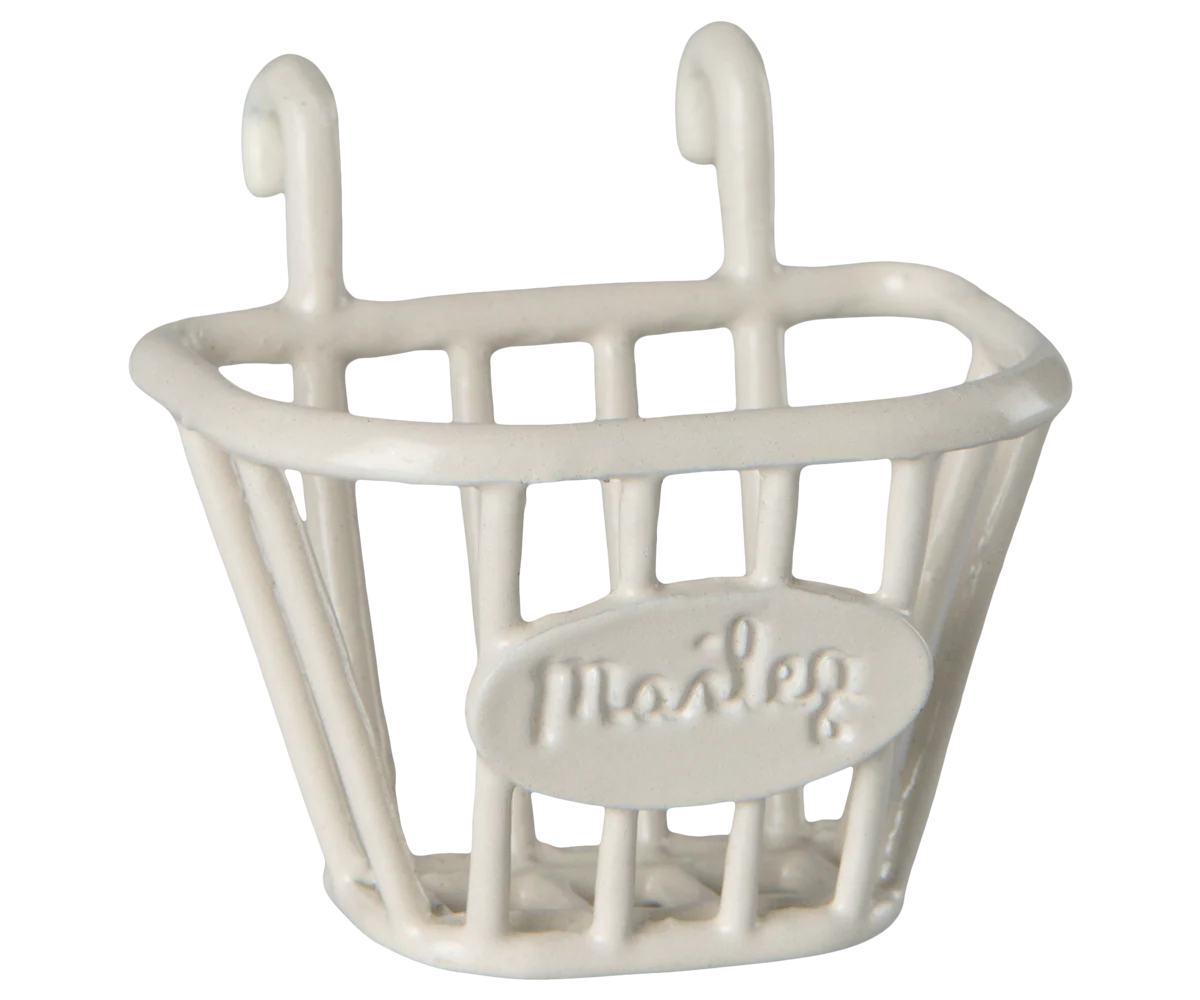 Maileg - Tricycle basket | Mouse | White