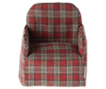 Maileg Chair, Mouse - Red Check