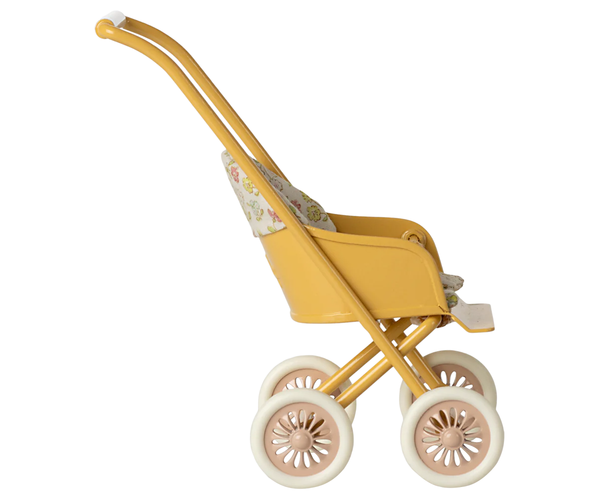 Maileg Stroller, Micro | Yellow