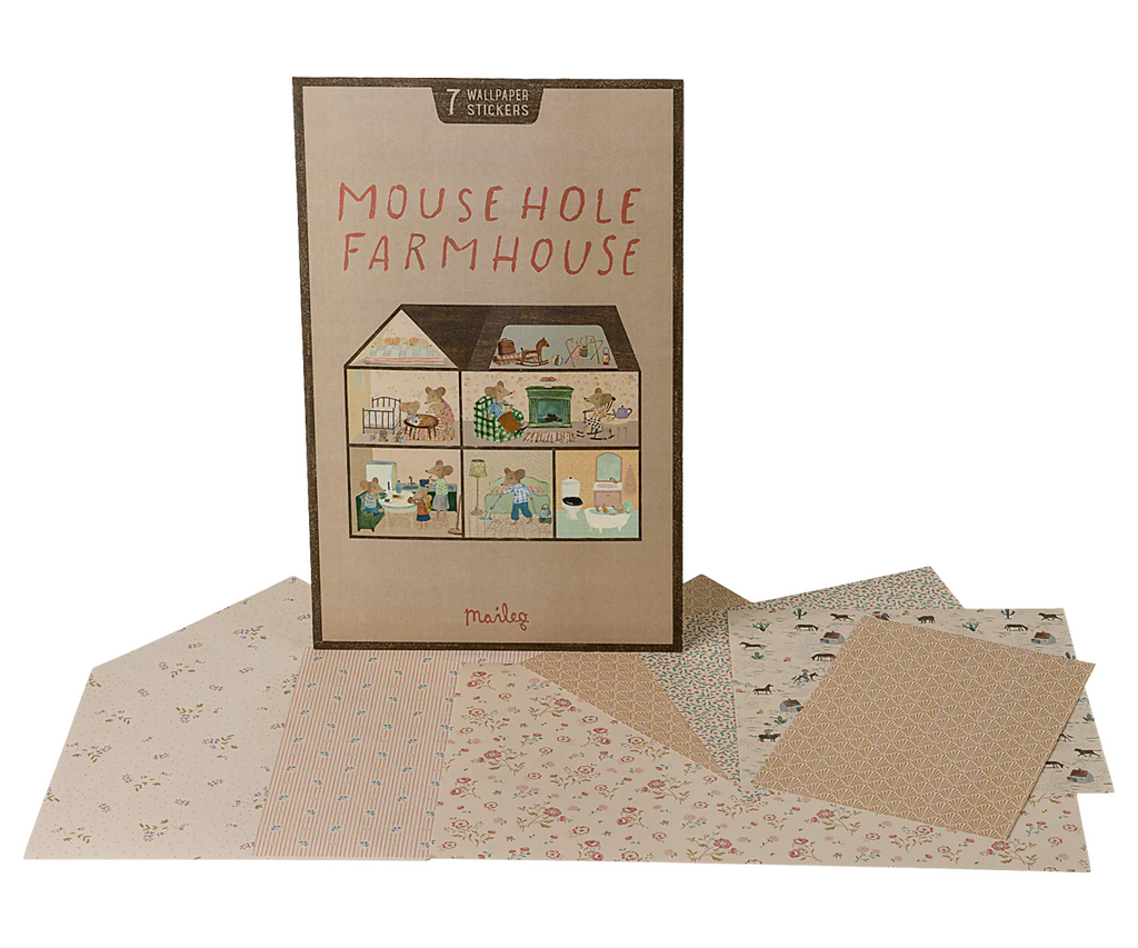 Maileg Wallpaper Mouse Hole Farmhouse