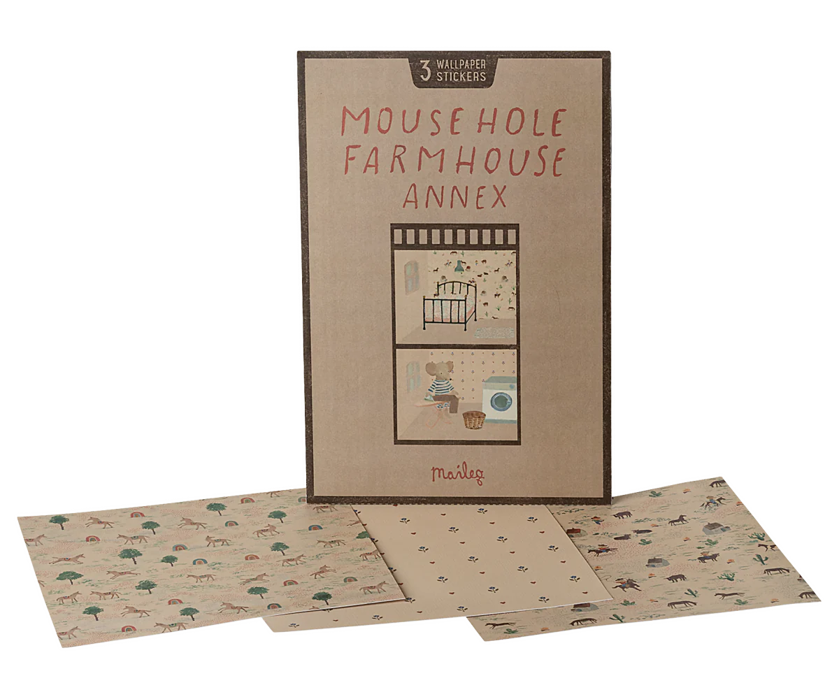 Maileg Wallpaper Mouse Hole Farmhouse - Annex