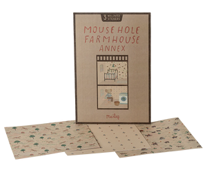 Maileg - Wallpaper, Mouse Hole Farmhouse - Annex