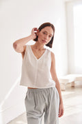 It Is Well L.A. Organic Reversible Gauze Tank - Natural