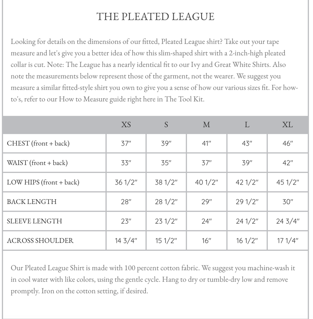 Claridge + King - The Pleated League Blouse in Crisp White (Easy-Care)