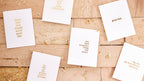 Souvenir Stationery - LOVE Gold Foil Anniversary Valentine's Day - Greeting Card