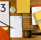 Wms&Co. ColorPads: Yellow with Gilded edge, 3 sizes: Small Square