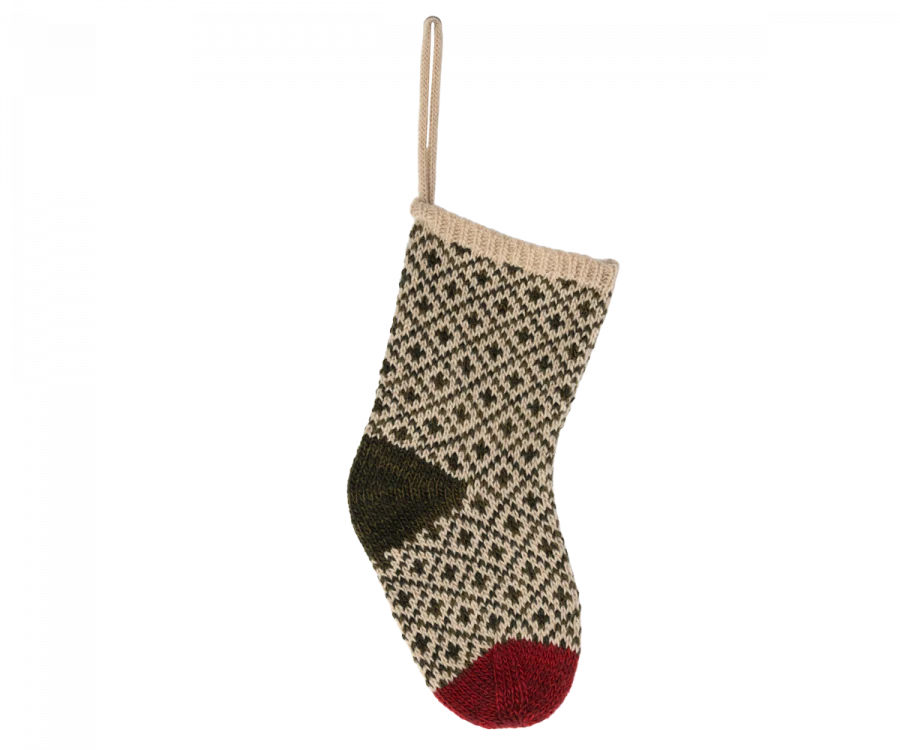 Maileg - Christmas Stocking - Winter Green